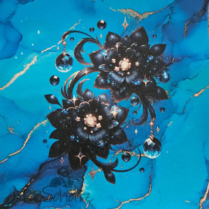 Kunstleder Panele Gems & Flowers 15x 15cm - P15