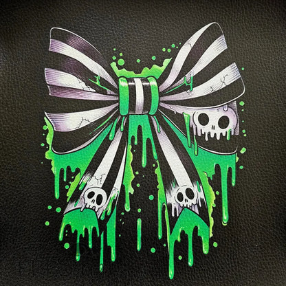 Kunstleder Panele Halloween Collection - Horror Schleife