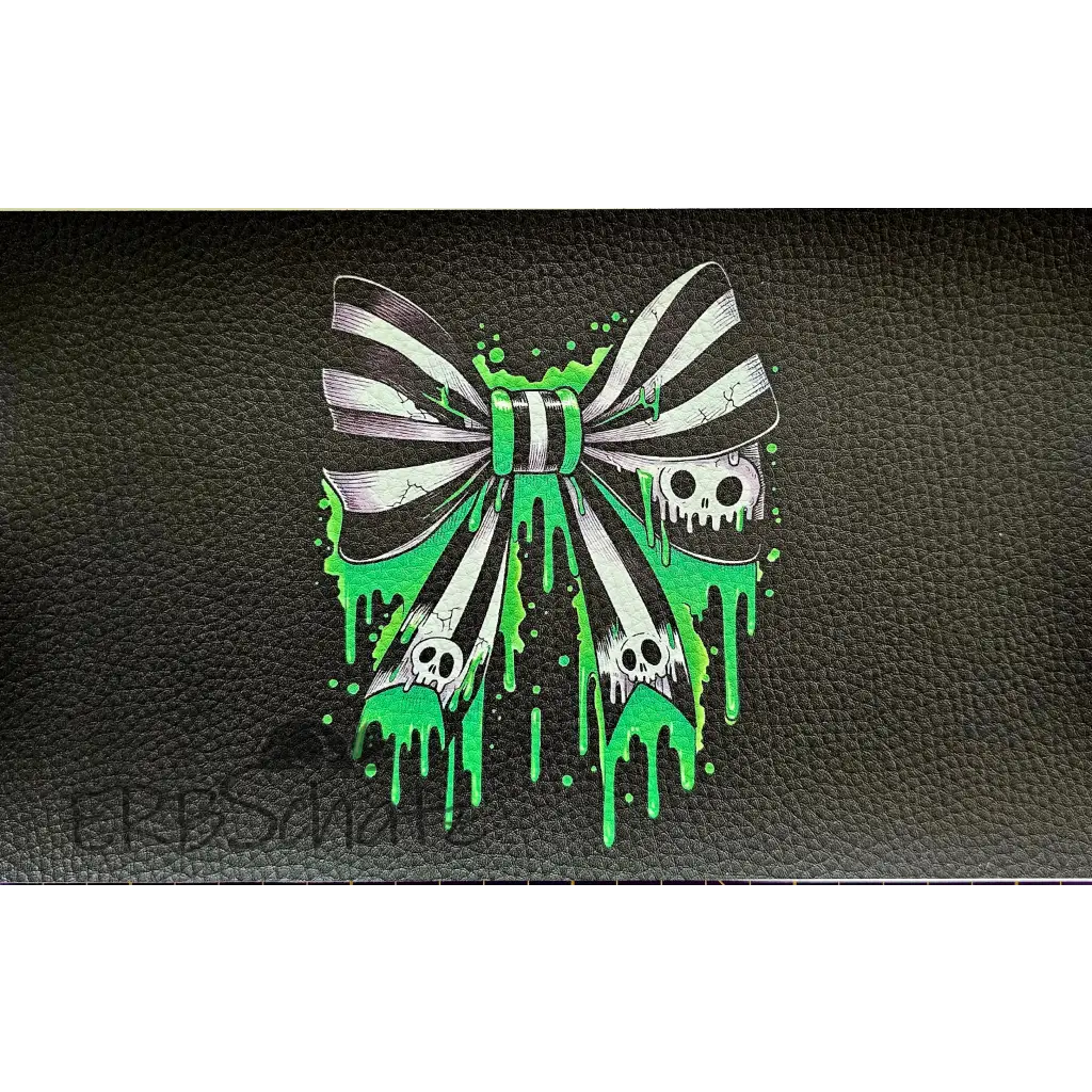 Kunstleder Panele Halloween Collection - Horror Schleife