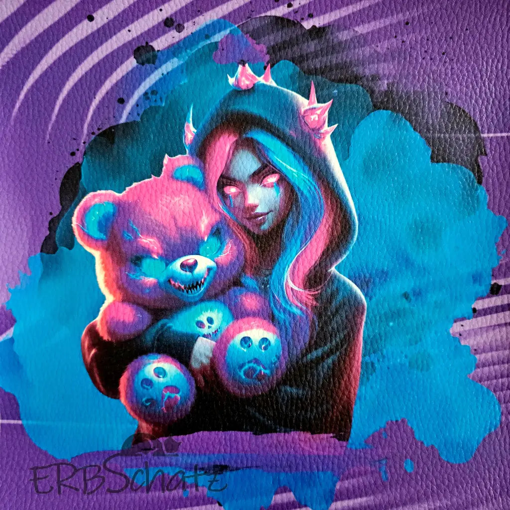 Kunstleder Panele Hugging Bear Collection | 25x 25cm - P25