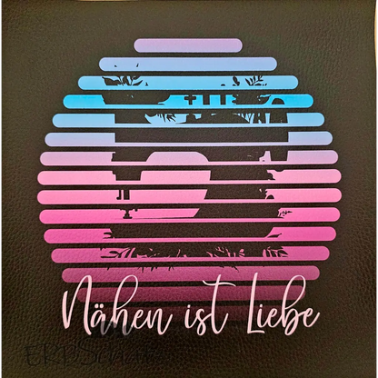 Kunstleder Panele Nähen ist Liebe Collection - Turquoise