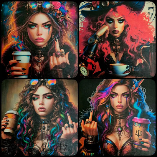 Kunstleder Panele New Coffee Girls 25x25 cm P25