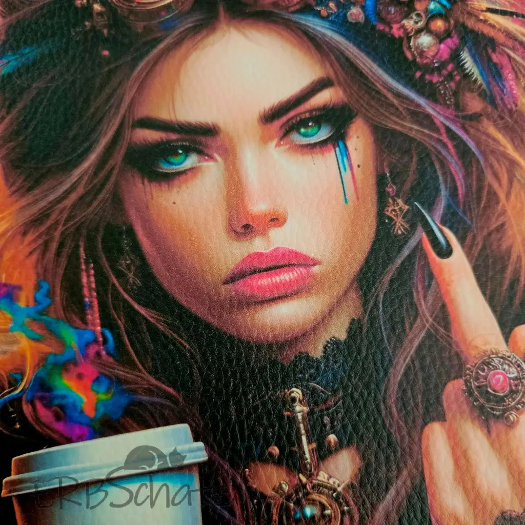 Kunstleder Panele New Coffee Girls 25x25 cm - P25