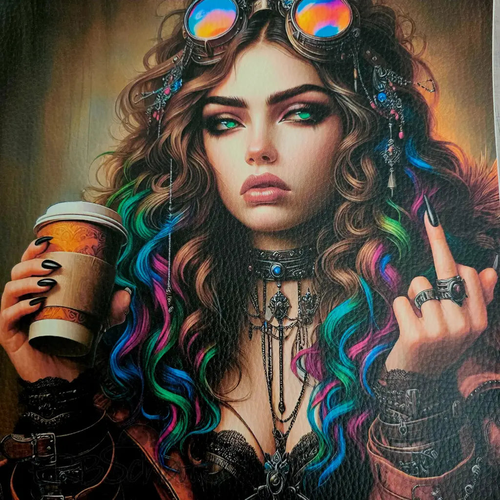 Kunstleder Panele New Coffee Girls 25x25 cm - P25