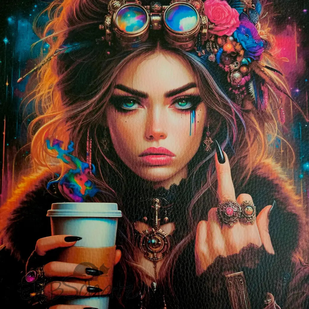 Kunstleder Panele New Coffee Girls 25x25 cm - P25