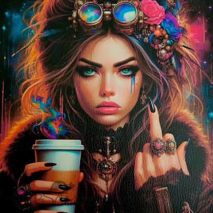 Kunstleder Panele New Coffee Girls 25x25 cm - P25