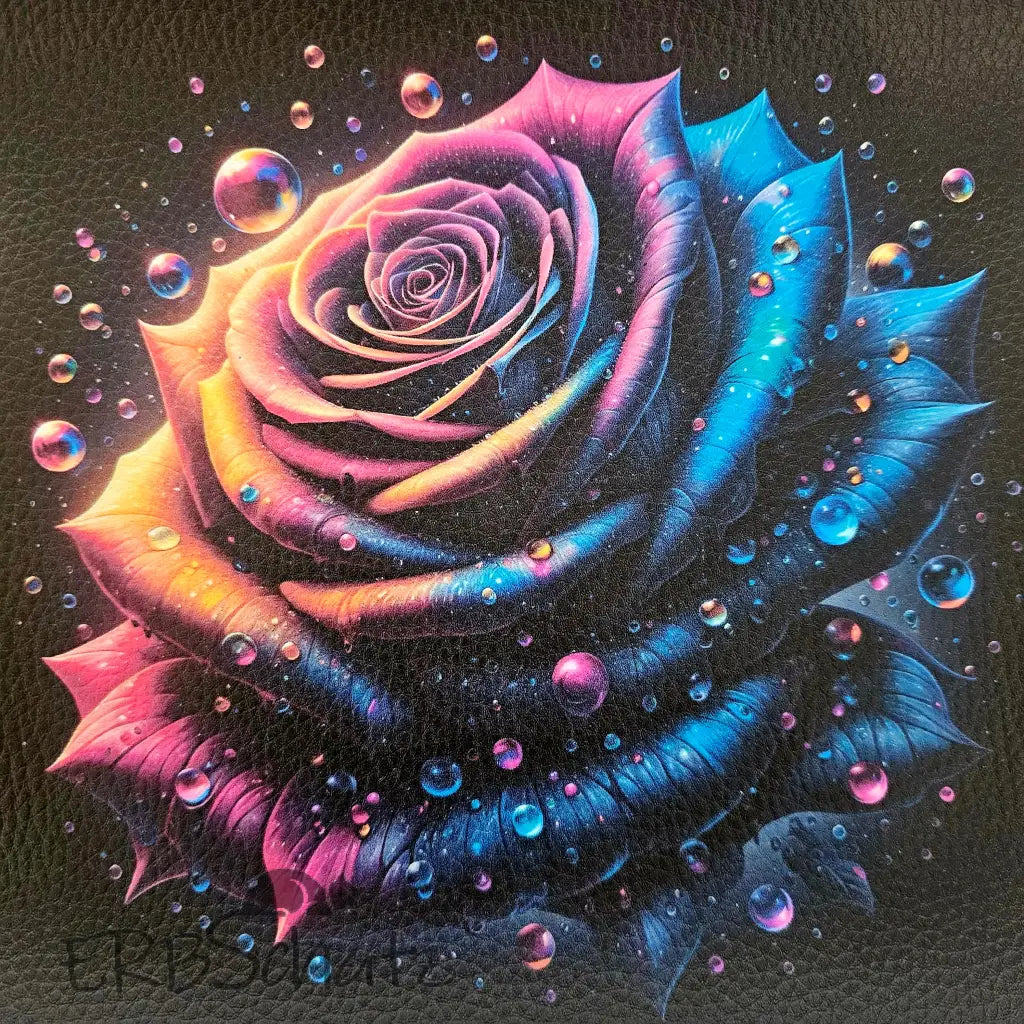 Kunstleder Panele Rose Collection - Dark Intense / 20x20cm