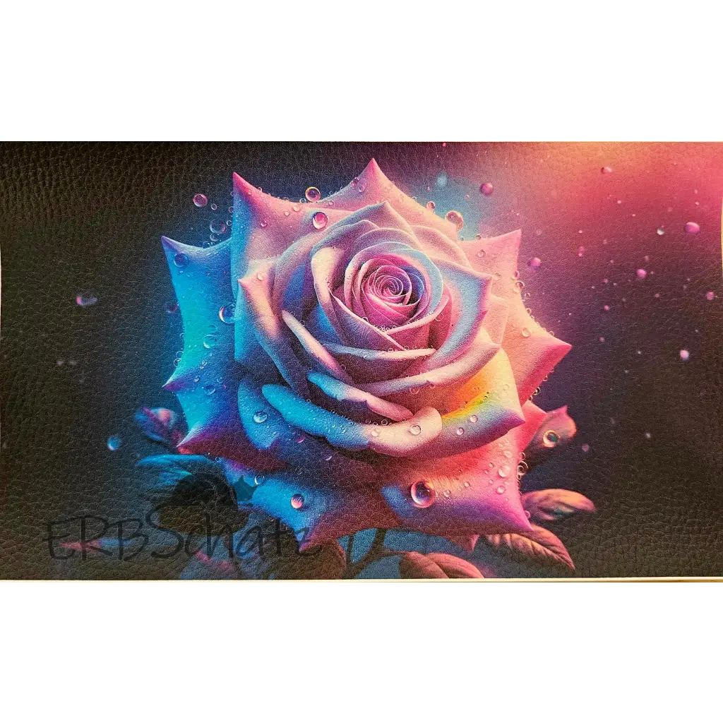 Kunstleder Panele Rose Collection - Lavender / 25x15cm