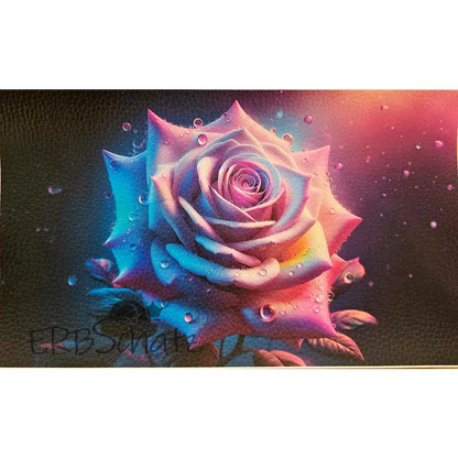 Kunstleder Panele Rose Collection - Lavender / 25x15cm