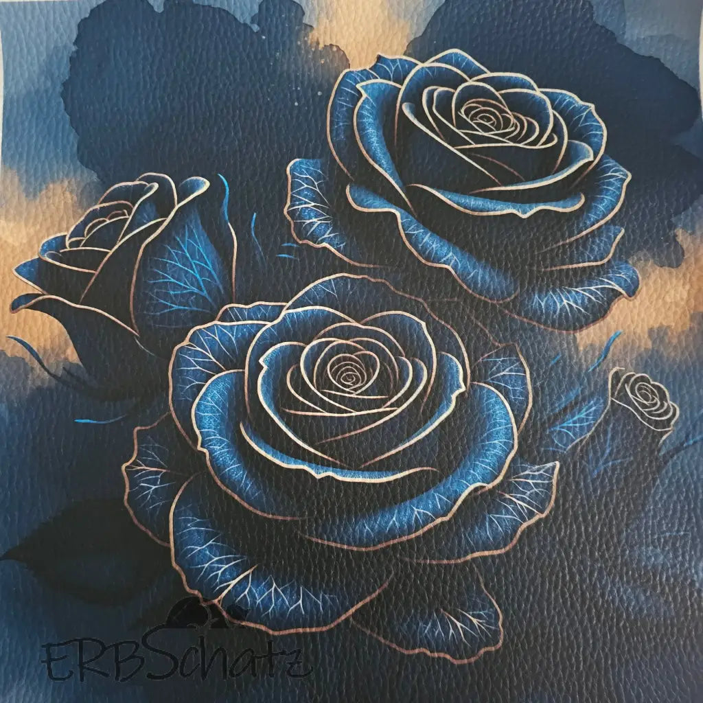 Kunstleder Panele Roses Metallise Collection | 25x 25cm P25
