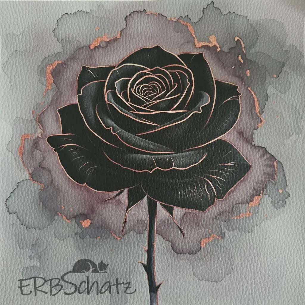 Kunstleder Panele Roses Metallise Collection | 25x 25cm P25