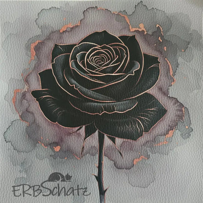Kunstleder Panele Roses Metallise Collection | 25x 25cm P25