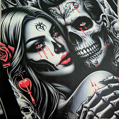 Kunstleder Panele Skeleton Lovers 30x30 cm - P30