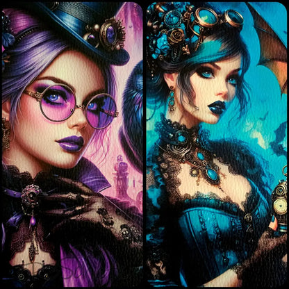 Kunstleder Panele Steampunk Ladies | 30x 30cm - P30