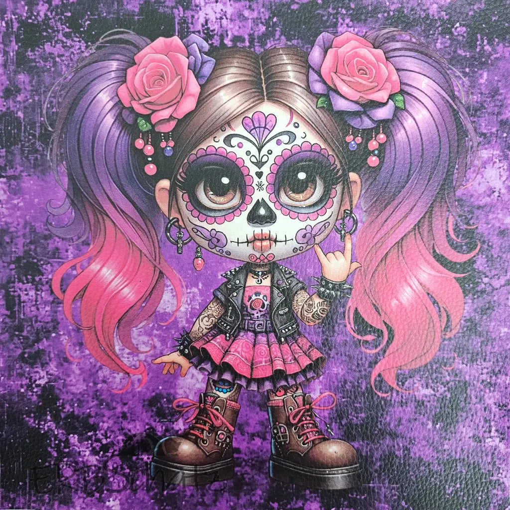 Kunstleder Panele Sugar Babes Collection 30 x 30cm - Purple