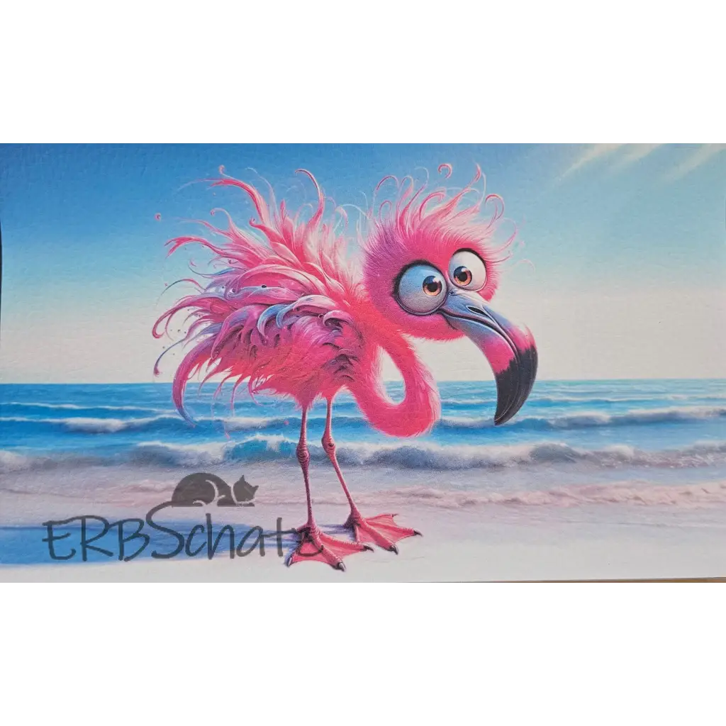 Kunstleder Panele Summer Birds Collectionp - Flamingo