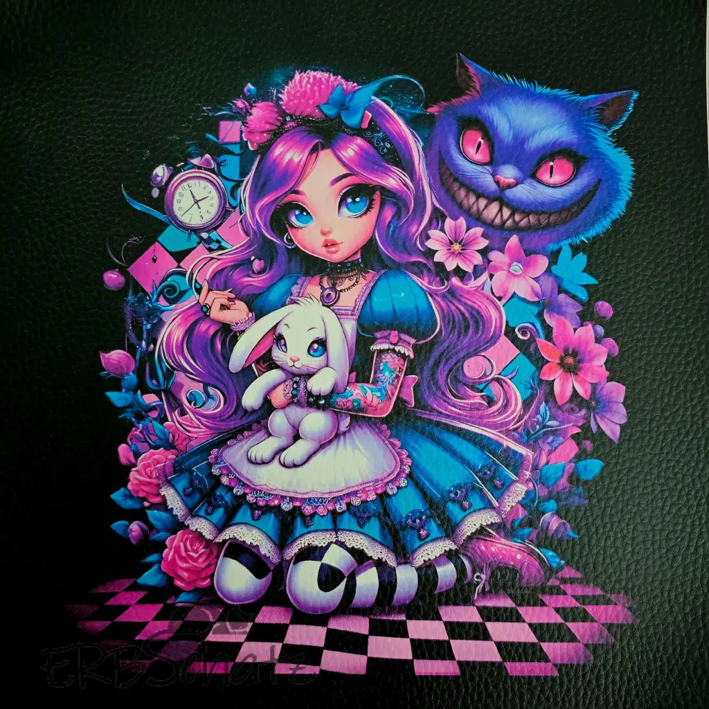 Kunstleder Panele Sweet Alice Collection 25x25 cm - Purple