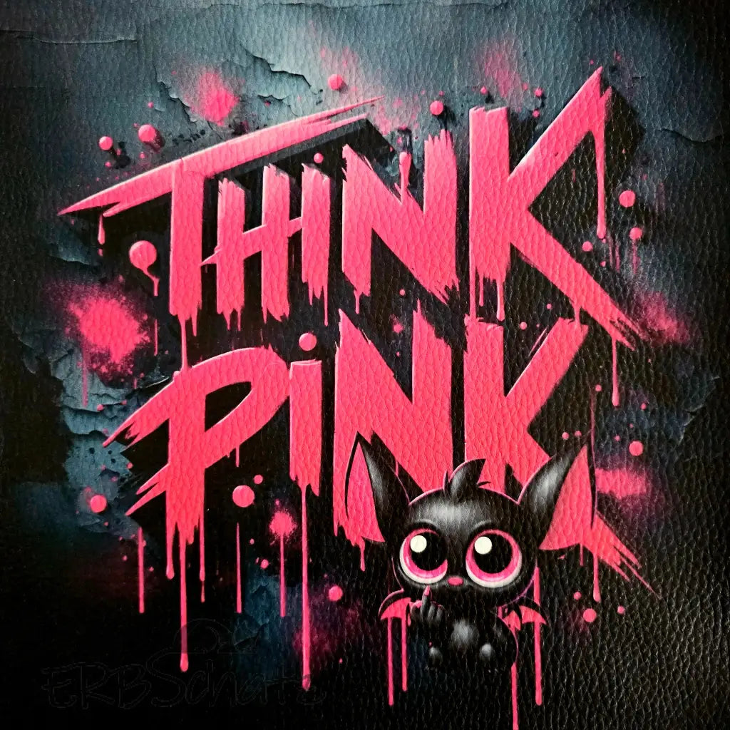 Kunstleder Panele Think Pink | 15 x 15cm - P25