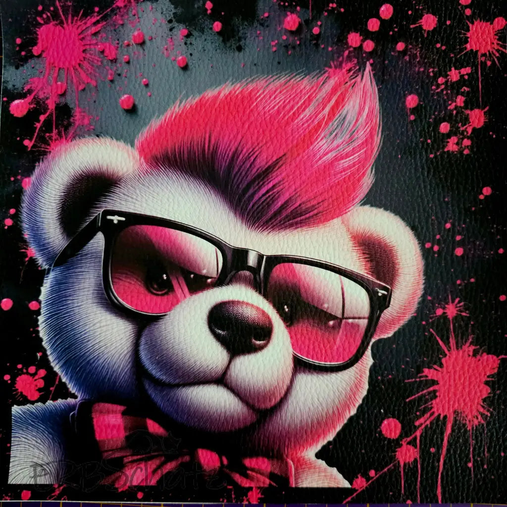 Kunstleder Panele Think Pink | 15 x 15cm - P25