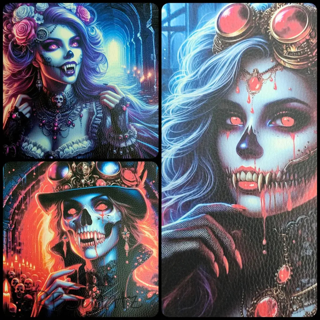 Kunstleder Panele Vibrant Vampires 25x25 cm P25