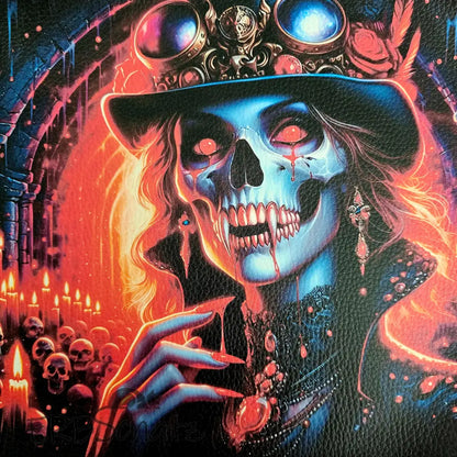 Kunstleder Panele Vibrant Vampires 25x25 cm Red 25 P25