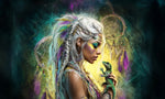 Kunstleder Portemonnaie Leguan Girl | 25x15cm - PP