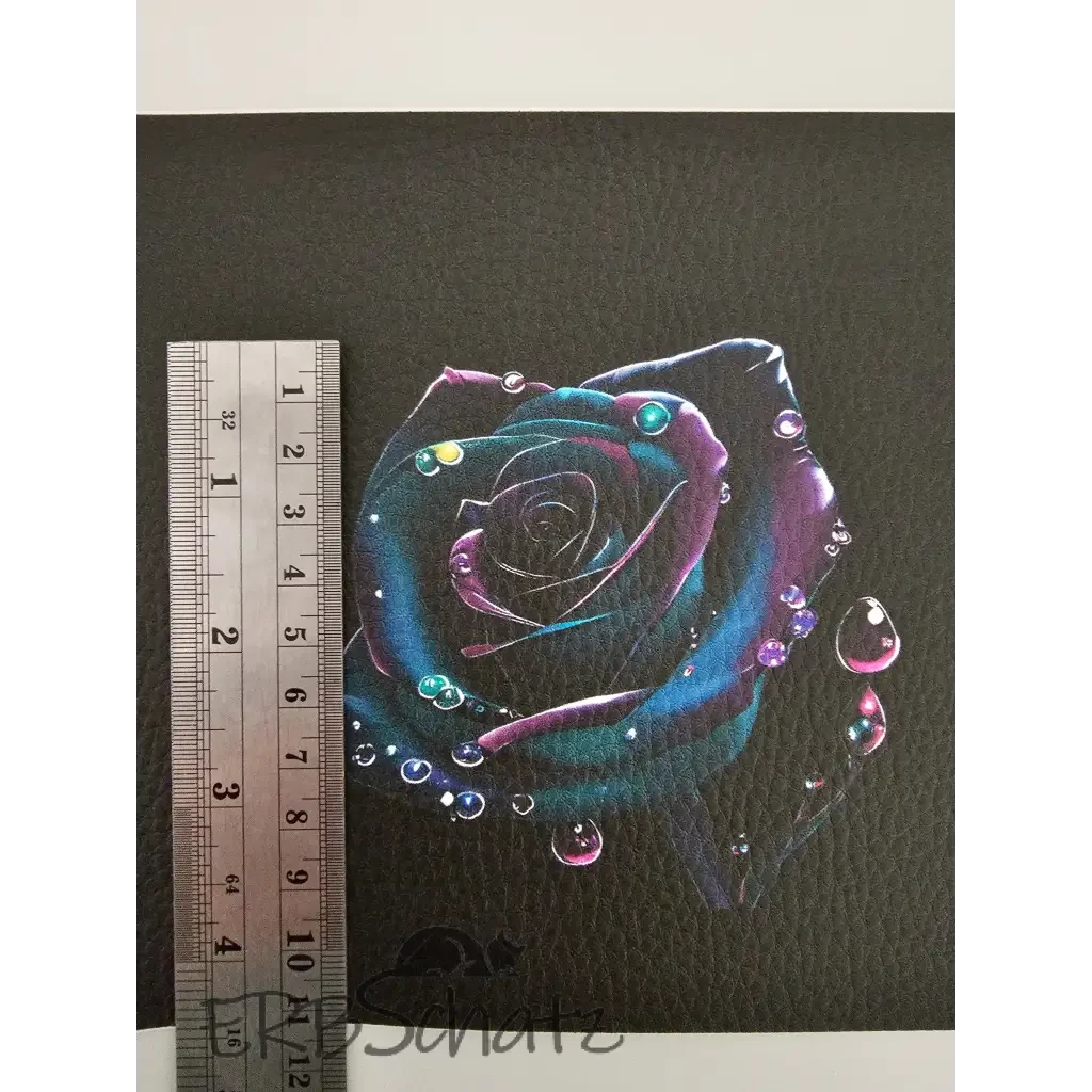 Kunstleder Portemonnaie Panel Dark Rose 25x 15cm - PM
