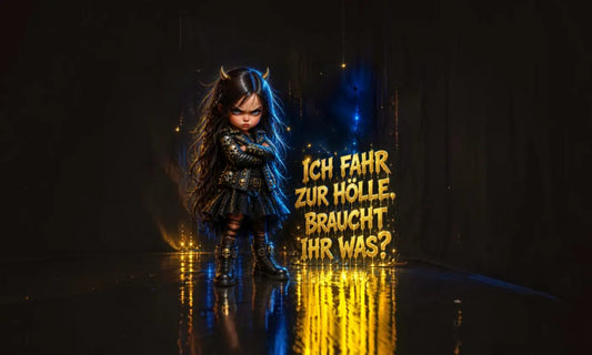 Kunstleder Portemonnaie Panel Höllenfahrt | 25x15cm - PP