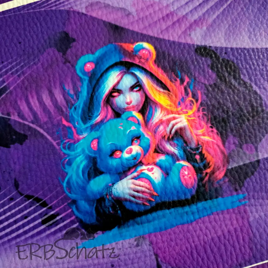 Kunstleder Portemonnaie Panel Hug Bear Cute | 25x 15cm - PP