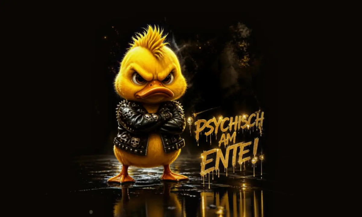 Kunstleder Portemonnaie Panel Psycho Ente| 25x15cm - PP