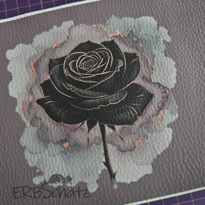 Kunstleder Portemonnaie Panel Rose Metallise | 25x15cm PP