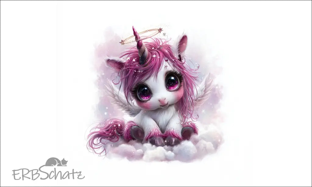 Kunstleder Portemonnaie Panele Angel Unicorn | 25 x 15cm