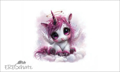Kunstleder Portemonnaie Panele Angel Unicorn | 25 x 15cm