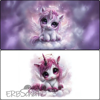 Kunstleder Portemonnaie Panele Angel Unicorn | 25 x 15cm
