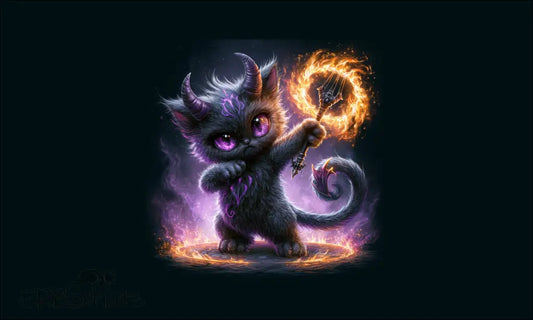 Kunstleder Portemonnaie Panele Cat Devil | 25 x 15cm - PP