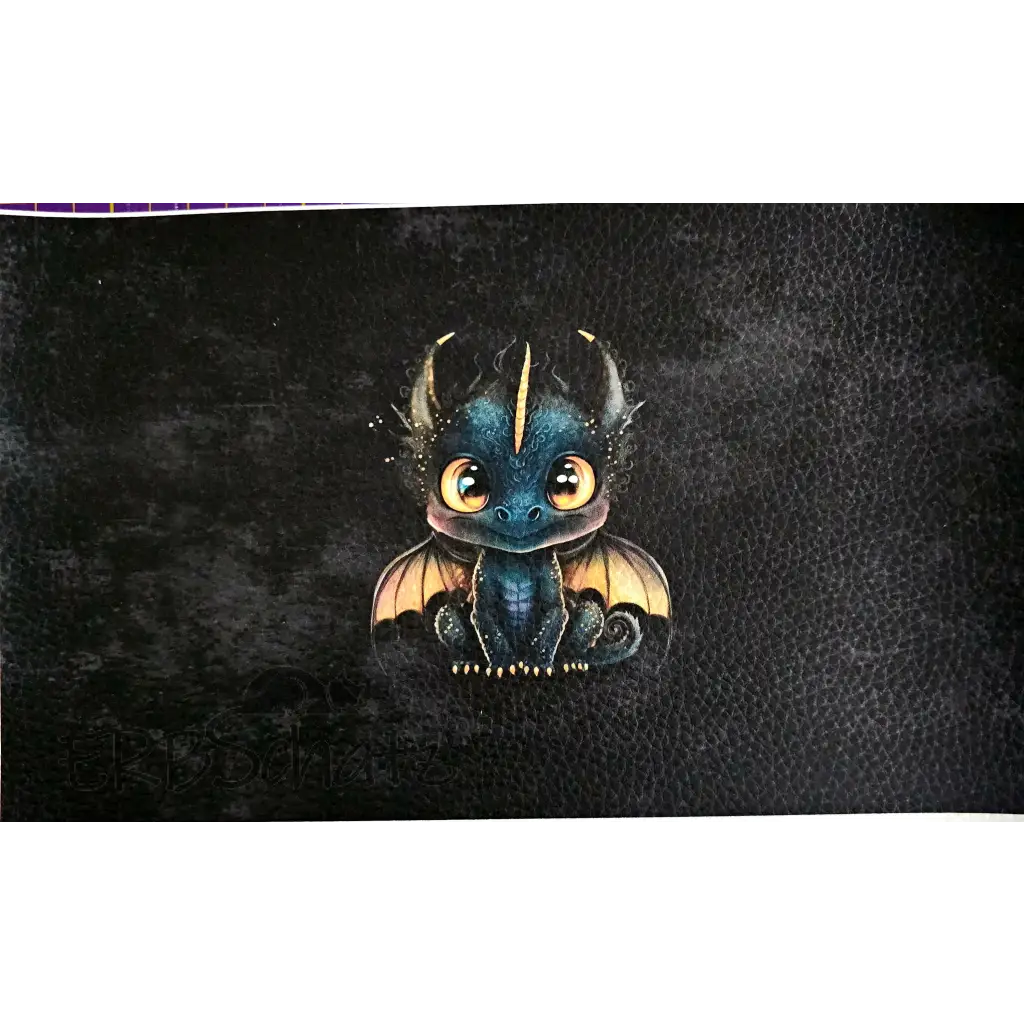 Kunstleder Portemonnaie Panele Cute Dragons | 25 x 15cm