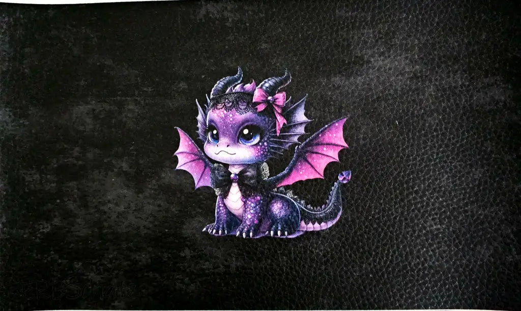 Kunstleder Portemonnaie Panele Cute Dragons | 25 x 15cm - PP