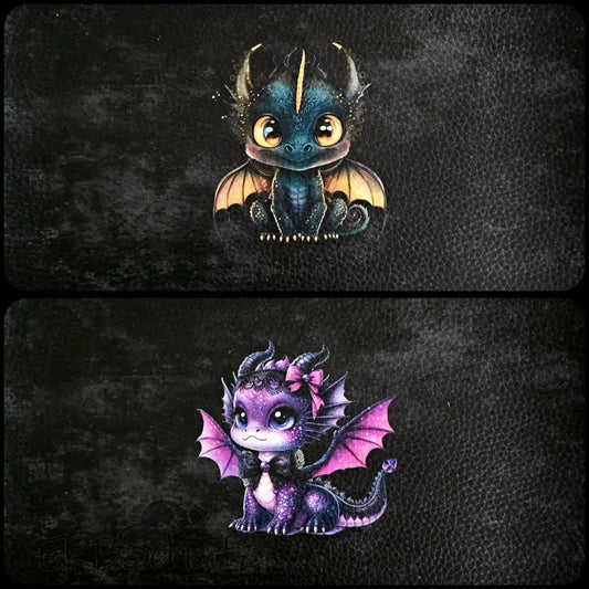 Kunstleder Portemonnaie Panele Cute Dragons | 25 x 15cm - PP