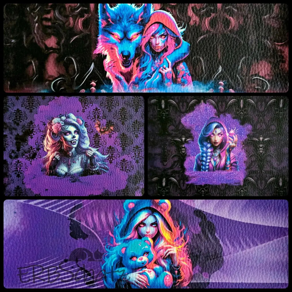 Kunstleder Portemonnaie Panele Strong Girls Collection