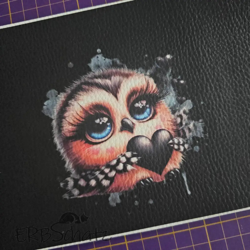 Kunstleder Portemonnaie Panele Sweet Owls | 25x15cm - PP