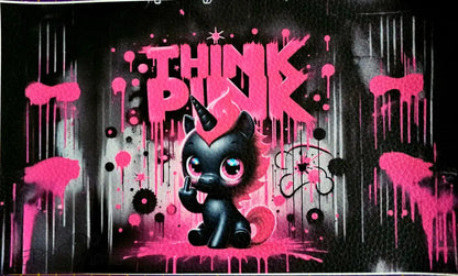 Kunstleder Portemonnaie Panele Think Pink | 25 x 15cm - PP