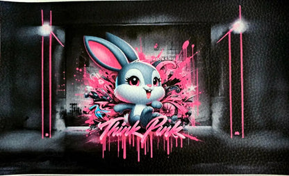 Kunstleder Portemonnaie Panele Think Pink | 25 x 15cm - PP