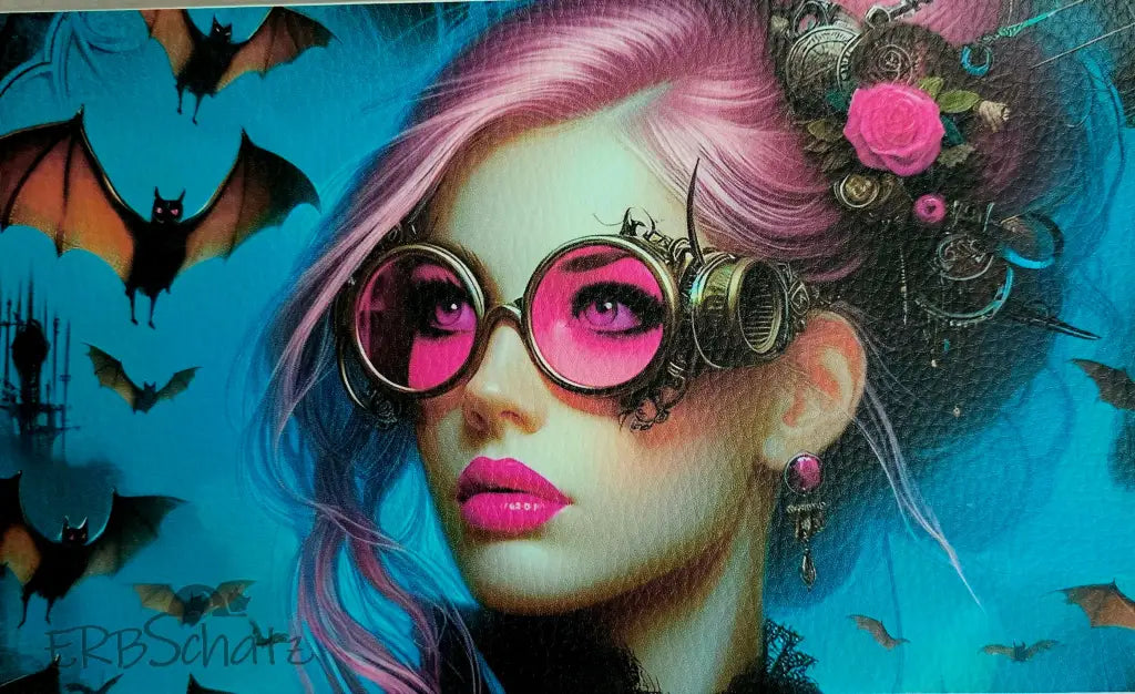 Kunstleder Portemonnaie Panele Vibrant Woman 25x 15cm - PP