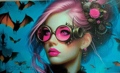 Kunstleder Portemonnaie Panele Vibrant Woman 25x 15cm - PP