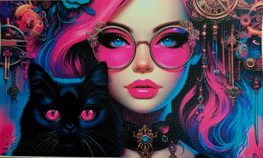 Kunstleder Portemonnaie Panele Vibrant Woman 25x 15cm - PP