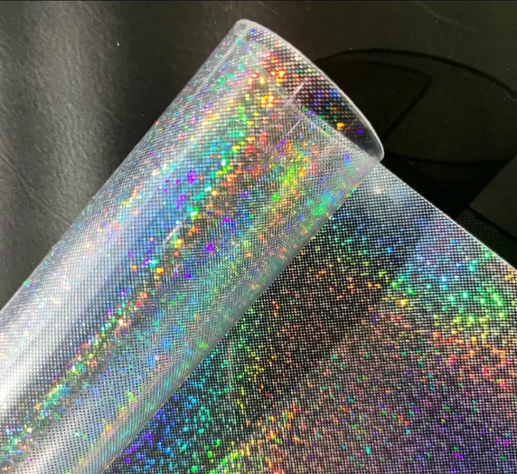 Kunstleder/PVC Clear Holo Designs Rollen 30 x 135 cm