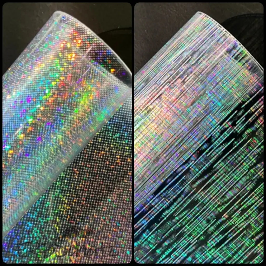 Kunstleder/PVC Clear Holo Designs Rollen 30 x 135 cm