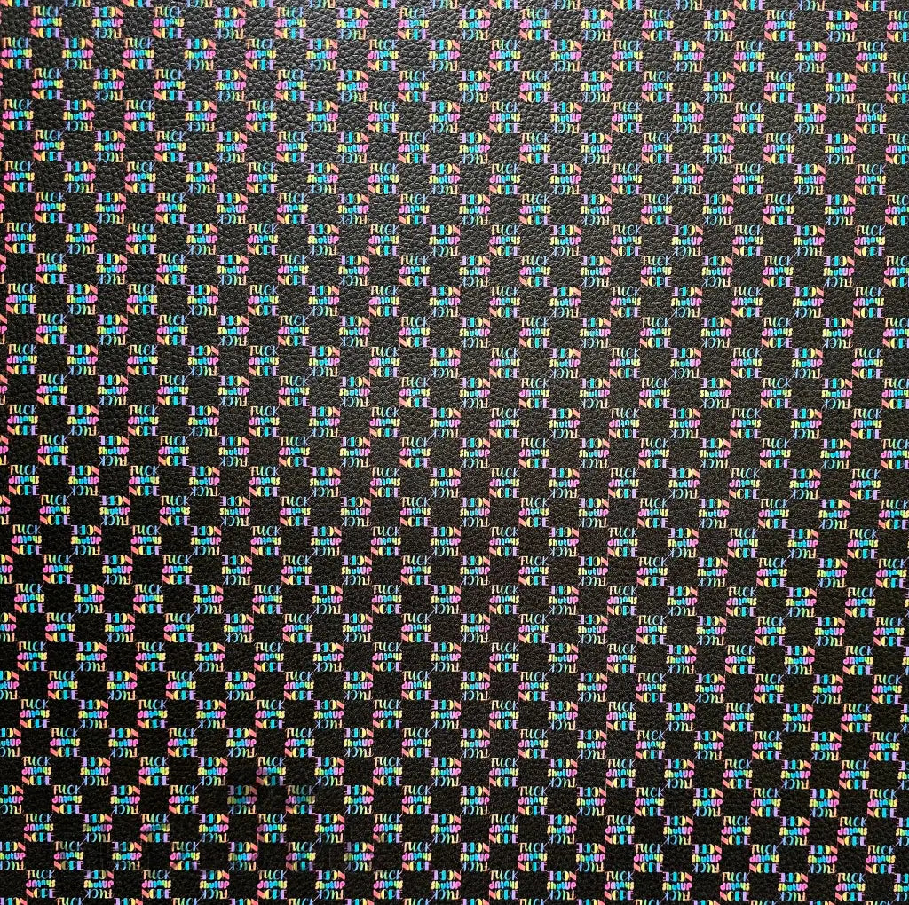 Kunstleder Statement Karo 50 x 140 cm - KL50