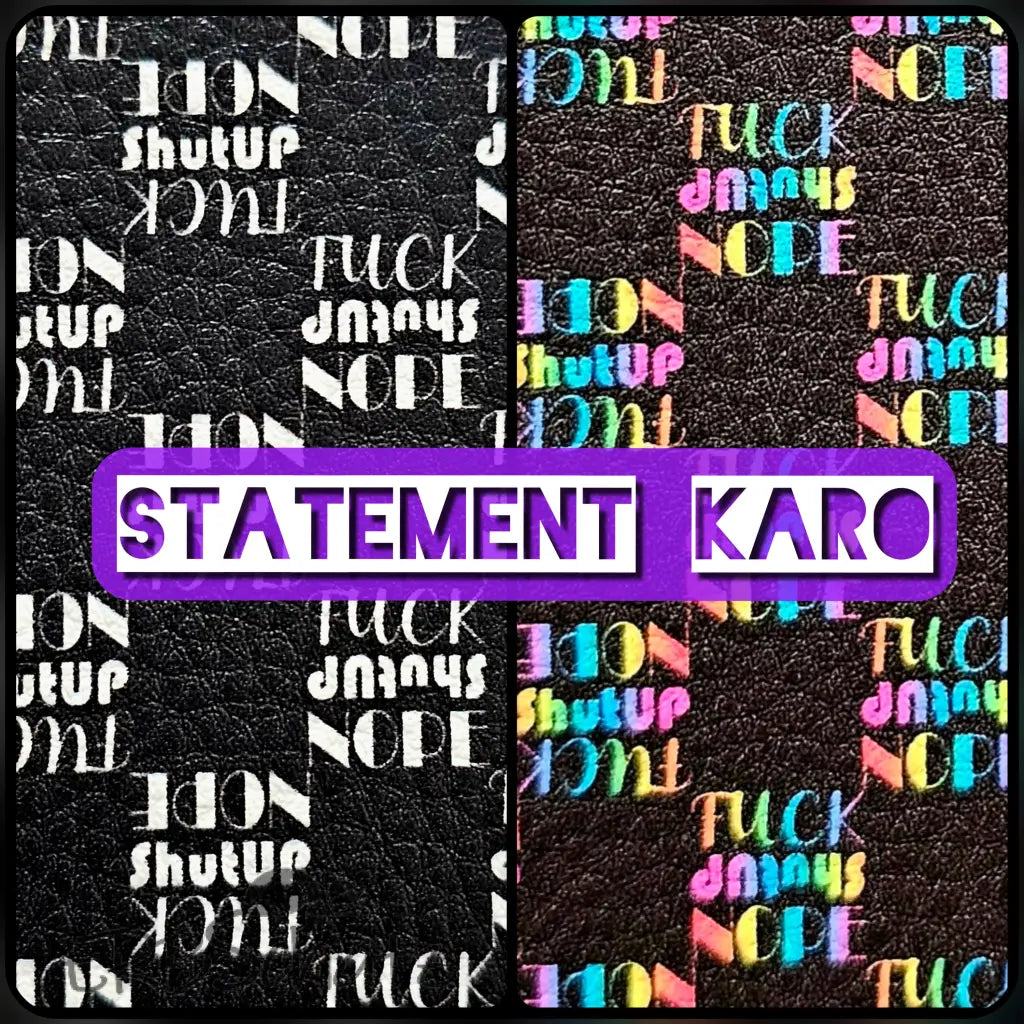 Kunstleder Statement Karo 50 x 140 cm - KL50