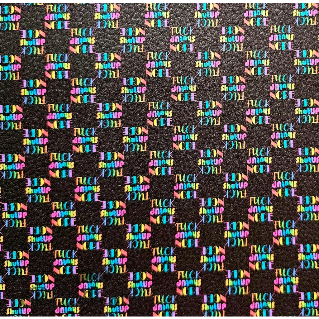 Kunstleder Statement Karo 50 x 140 cm - Statement Karo